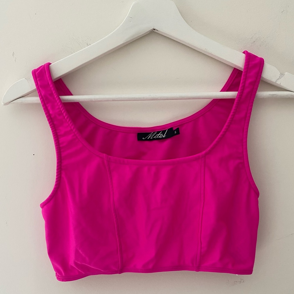 Urban Outfitters Hot Pink 80s Bra Top